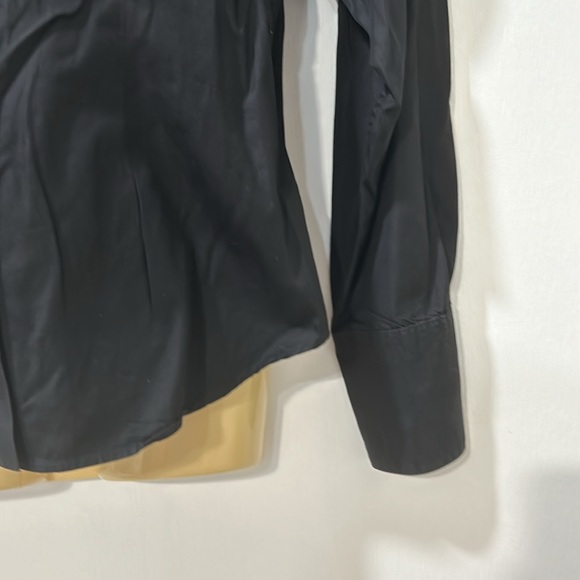 THOMAS PINK WOMEN BLACK CLASSIC SHIRT BOTTOM UP Sz 10 - Picture 4 of 11